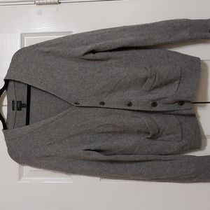 J.CREW dark grey button cardigan